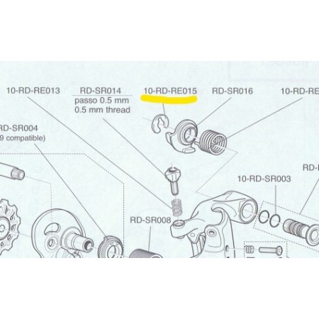  ANELLO D'ARRESTO PER CAMBIO RECORD-CHORUS  RD-RE015 CAMPAGNOLO