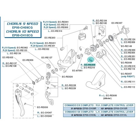 Molla Index Sinistra 4-EC-RE210 CAMPAGNOLO
