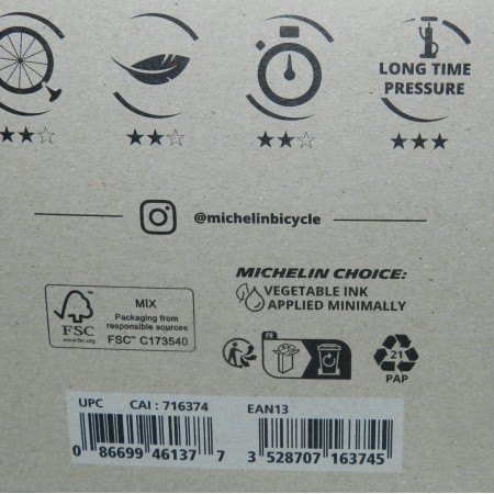 Camera d'aria  27.5 x 2.45/3.00  MICHELIN