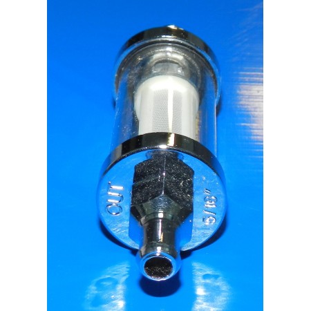 FILTRO BENZINA CROMATO 8mm