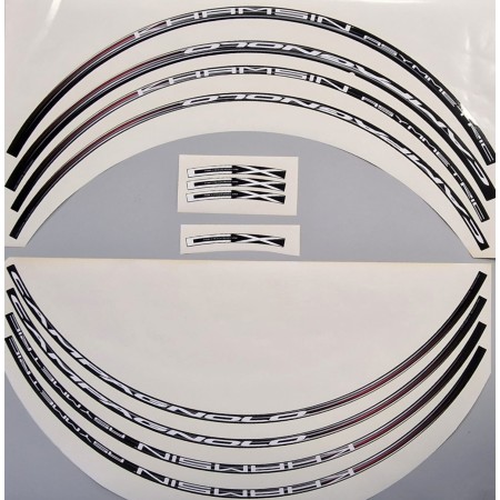 KIT ETICHETTE ADESIVE PER CERCHI CICLO KHAMSIN ASYMMETRIC CX  CAMPAGNOLO