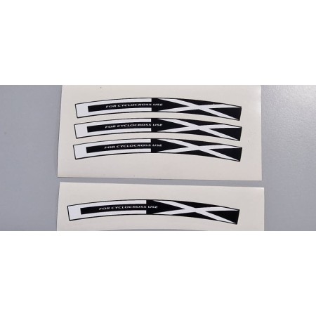 KIT ETICHETTE ADESIVE PER CERCHI CICLO KHAMSIN ASYMMETRIC CX  CAMPAGNOLO