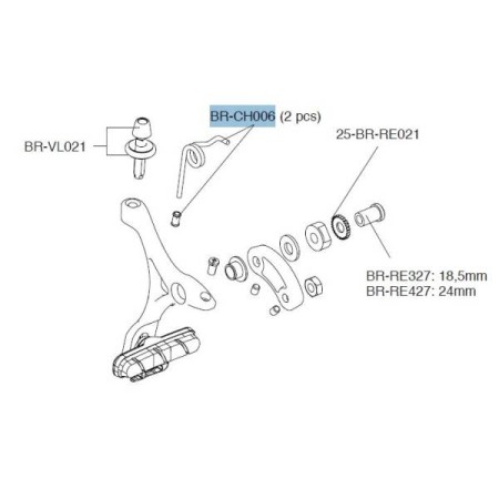 Molla  Leva Freno - BR-CH006 CAMPAGNOLO