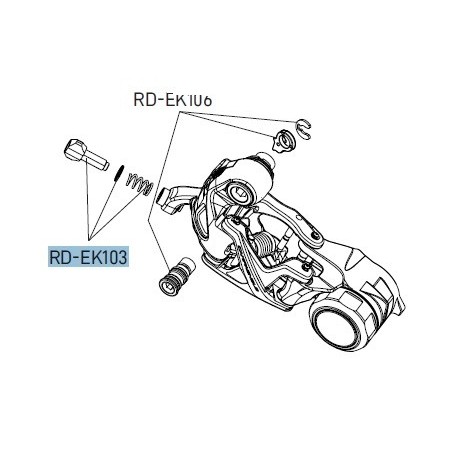 MOLLA + VITE REGISTRO GUAINA RD-EK103 CAMPAGNOLO