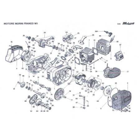 CATENA D'AVVIAMENTO DRIBBLING A PEDALI MALAGUTI