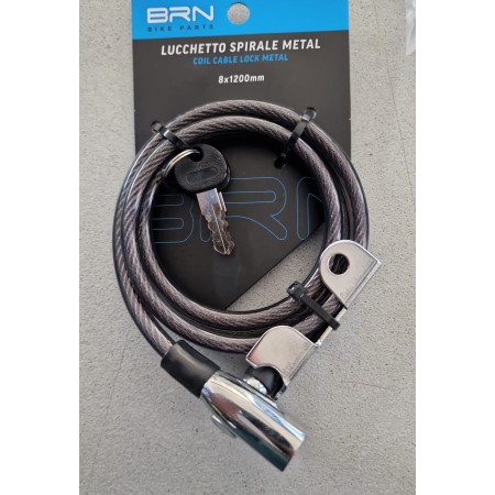 LUCCHETTO METAL A SPIRALE BRN