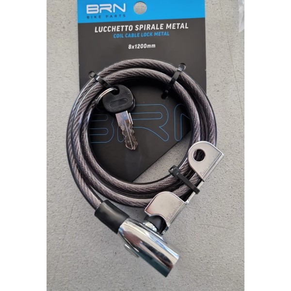 LUCCHETTO METAL A SPIRALE BRN