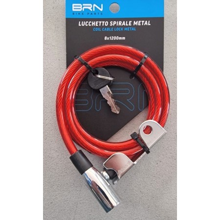 LUCCHETTO METAL A SPIRALE BRN