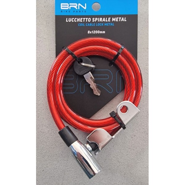 LUCCHETTO METAL A SPIRALE BRN