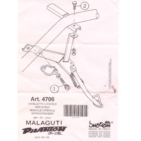 CAVALLETTO LATERALE F12 BUZZETTI