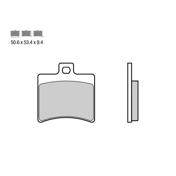 PASTIGLIE FRENO 07020 BREMBO