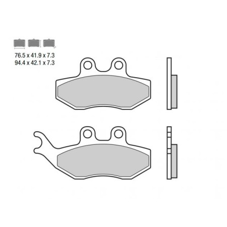 PASTIGLIE FRENO 07049 BREMBO