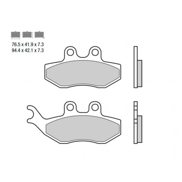 PASTIGLIE FRENO 07049 BREMBO