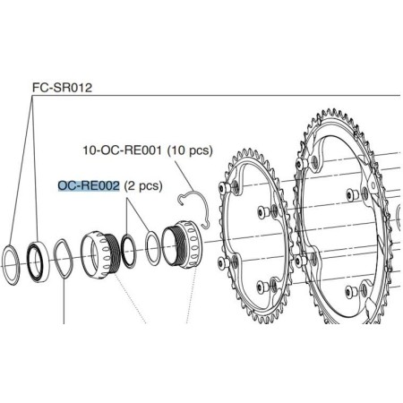 GUARNIZIONI PER CALOTTE POWER TORQUE OC-RE002 CAMPAGNOLO