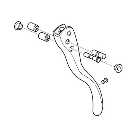 LEVA  SX CARBONIO RECORD 10V EC-RE348 CAMPAGNOLO