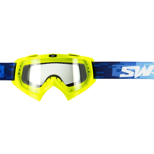 MASCHERA CROSS GIALLO FLUO PIXEL SWAP'S