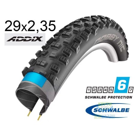 COPERTONE CICLO MTB NOBBY NIC 29X2.35 ADDIX DOUBLE DEFENSE 

SCHWALBE