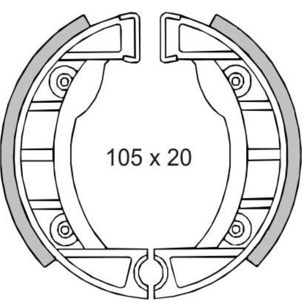 COPPIA GANASCE APRILIA PIAGGIO RMS