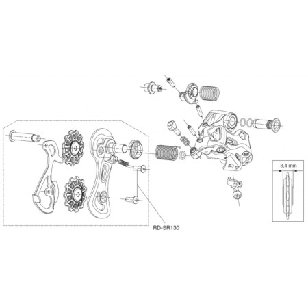 VITI FISSAGGIO CAMBIO RD-SR130 11V CAMPAGNOLO