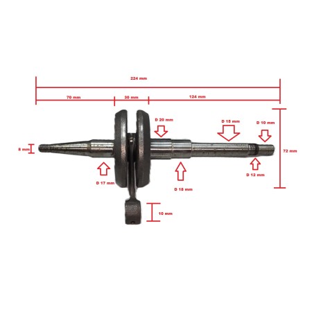 ALBERO MOTORE FRANCO MORINI x MALAGUTI
