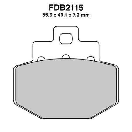 COPPIA PASTIGLIE FRENO FDB2115EF FERODO